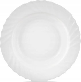 Mélytányér Leveshez Üveg Fehér 350 ML Luna Mosogatógéphez