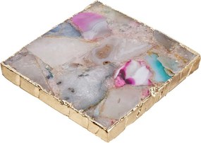 CRYSTAL poháralátét arany szegéllyel 10x10 cm