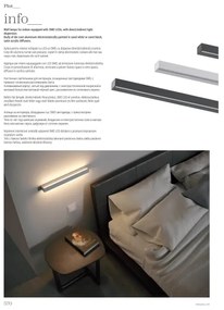 Redo 01-2765 - LED fali lámpatest PLOT LED/31W/230V 90 cm fekete