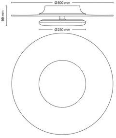 Philips- LED Dimmelhető mennyezeti lámpa GARNET SCENE SWITCH LED/40W/230V 2700K