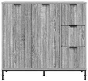 Széf fiókkal Szürke sonoma 89.5 x 33 x 82 cm Faanyag