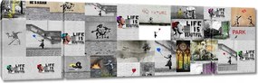 Vászonkép 170x50 Mix Banksy