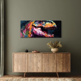 Kép - Dinoszaurusz, festészet (120x50 cm)
