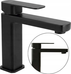 Matt fekete alacsony mosdó csaptelep beépített perlátorral