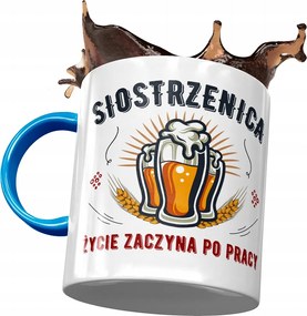 Kék Bögre Unokahúgnak Születésnap Ajándék Nyomtatott Fotóval