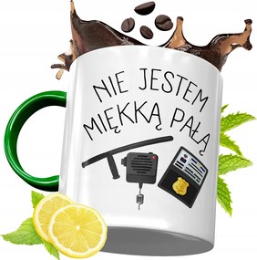 Zöld Bögre Rendőrnek Tökéletes Ajándék fényképes nyomtatással