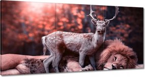 Vászonkép 180x90 Szarvas felszarvazott