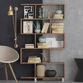 könyvespolc Nilüfer - Walnut