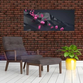 A 3D absztrakció képe (120x50 cm)