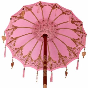 Napernyő Alappal 250 cm Pamut, Fa