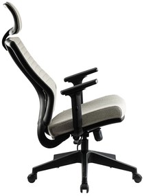 Ello ergonómikus szövet irodai forgószék deréktámasszal, fejtámasszal