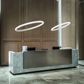 Ideal Lux - LED Csillár zsinóron MIRACLE LED/45W/230V átm. 80 cm CRI 90 matt króm