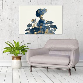 Kép - Márvány női profil (90x60 cm)