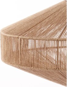 Matt fekete-natúr színű állólámpa textil búrával (magasság 164 cm) Lyra – Light &amp; Living