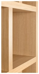 Natúr színű könyvespolc tölgyfa dekorral 70x198 cm Berlin – TemaHome