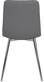 Szürke Eco-bőr Étkezőszék ENZO