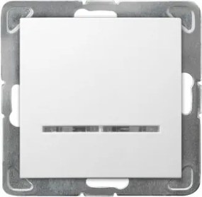 Ospel Impressziós kapcsoló Egypólusú kapcsoló háttérvilágítással Fehér