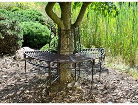 Fekete fém kerti pad Narvi - Garden Pleasure
