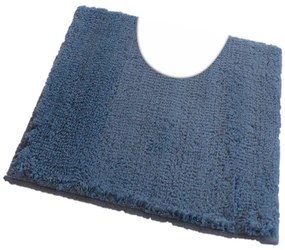 Fürdőszoba-szőnyeg COTTON Kék-szürke - Kék-szürke / 50 x 50 cm WC kagyló elé, kivágással