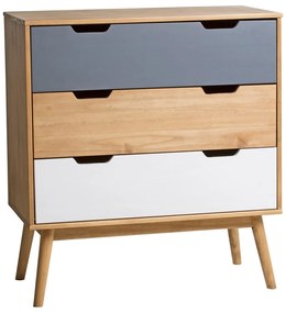 Cusco komód tömör borovi fenyőből, szélesség 80 cm - Marckeric