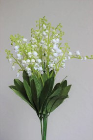 Fehér mű gyöngyvirág csokor 35cm