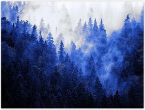 Poszterek 40x30 Kék táj Hegyek