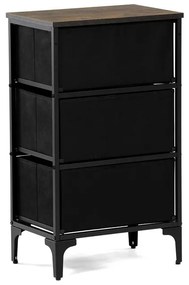 Többszínű MDF Komód 45×30×77 cm. AUK-W2001 BK