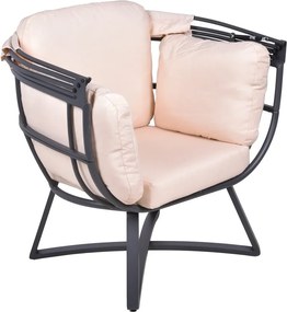 Bézs fém kerti fotel Delos – Garden Pleasure