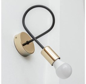 OXFORD fali lámpa 1x E27/15W/230V, arany/fekete