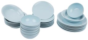 Étkészlet 24 db kék/porcelán