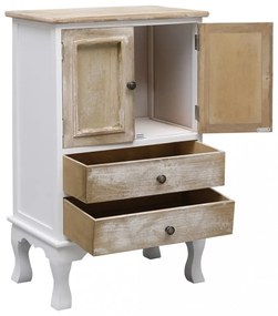 vidaXL fehér fa fiókos szekrény 50 x 30 x 80 cm