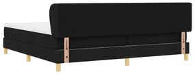 Box Spring Ágy Matrac - Fekete, 200x200 cm Zsákkal