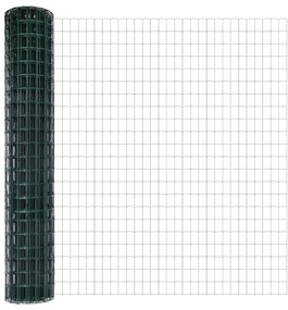 Euro Kerítés 2 db Zöld Porszórt Acél 10 x 1.6 m Tartós