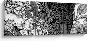 Kép - Egzotikus kert (órával) (90x30 cm)