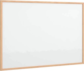 vidaXL mágneses fehértábla tömör fenyőfa kerettel 80x55 cm