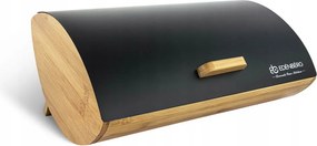 Bambusz Kenyértartó Acél Fedél Edenberg 122 fekete