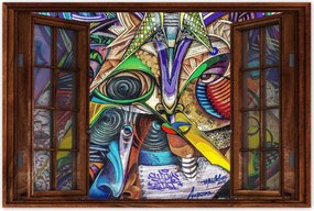 Poszterek 90x60 Graffitti Falfestmény