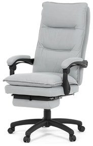 Scaun pivotant de birou cu suport pentru picioare Silver Grey KA-Y350