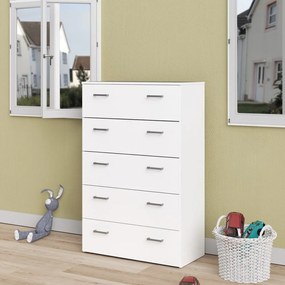 Fehér magas komód 74x115 cm Space – Tvilum