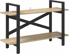 vidaXL Könyvespolc Sonoma tölgy 100 x 33,5 x 64 cm Faanyag