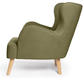 Zöld füles fotel Noemye – Bonami Selection