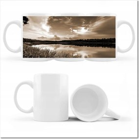 Fotó bögre Sephia Tájkép Tó