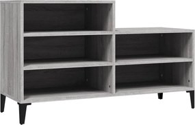 vidaXL szürke sonoma színű szerelt fa cipősszekrény 102x36x60 cm