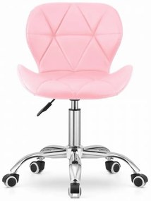 Dolgozószobai szett íróasztal TAYLOR SONOMA 100x50 cm + irodai szék AVOLA ökobőr rózsaszín