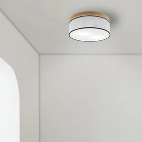 Brilagi - LED Mennyezeti lámpa BELLADONNA 2xE27/15W/230V átm. 40 cm fehér/tölgy