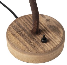 Rusztikus asztali lámpa rozsdabarna - Rax