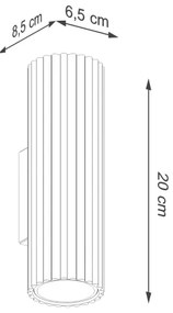 Brilagi - Fali lámpa CRESTO 2xGU10/10W/230V 20 cm fekete