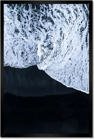 Poszterek keretben 40x60 Izland fekete tengerparttal
