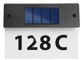 LED Napelemes házszám LED/1,2V/600 mAh IP44