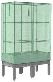 rattan megjelenésű magaságyás melegháztakaróval 80x40x140 cm